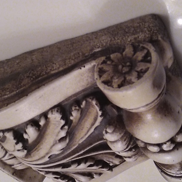 ELECTRA bisque corbel, Atlantis Tile, like Sid Dickens. *Rare & Retired wall art - Picture 2 of 11